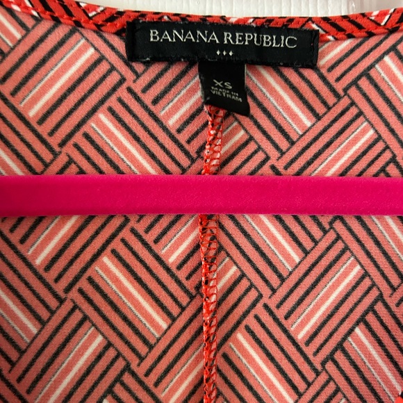 Banana Republic Red Geometric Midi Dress - Picture 5 of 7